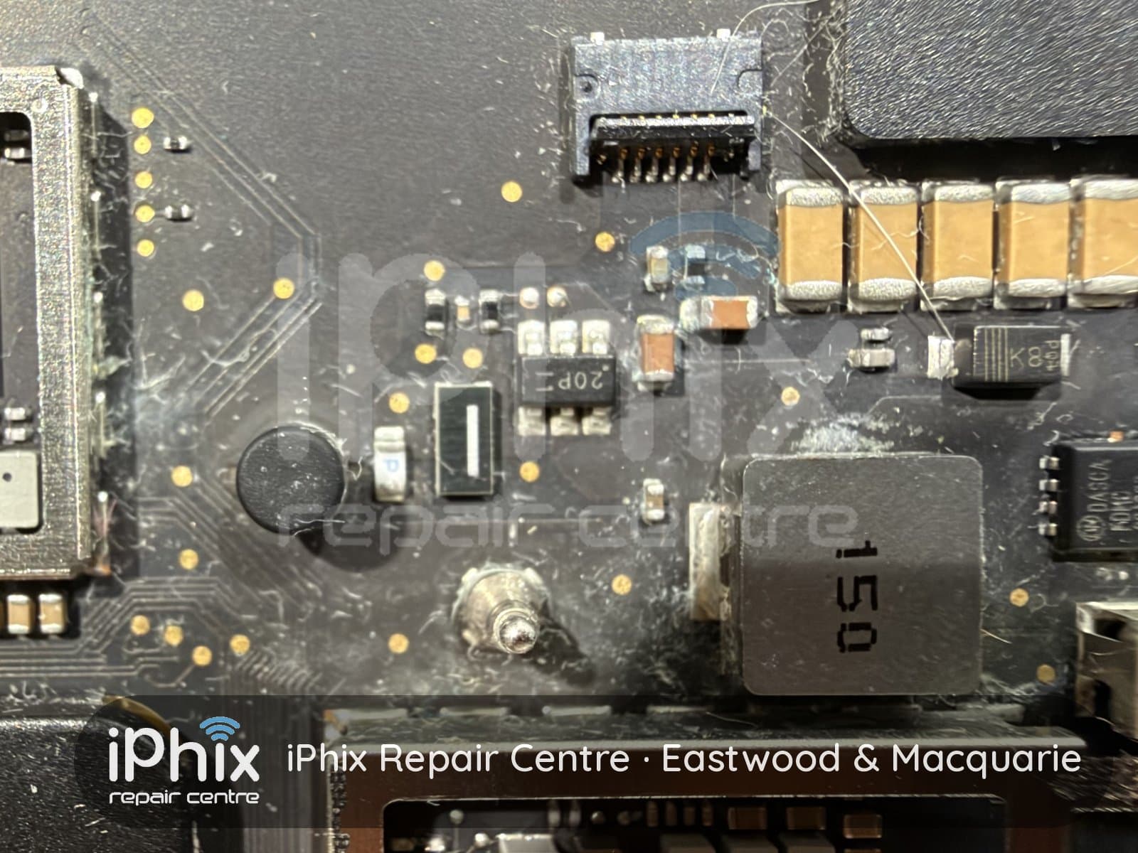 MacBook Pro 13" (M1, 2020) water damage treatment at iPhix Repair Centre — Eastwood & Macquarie Centre, Sydney