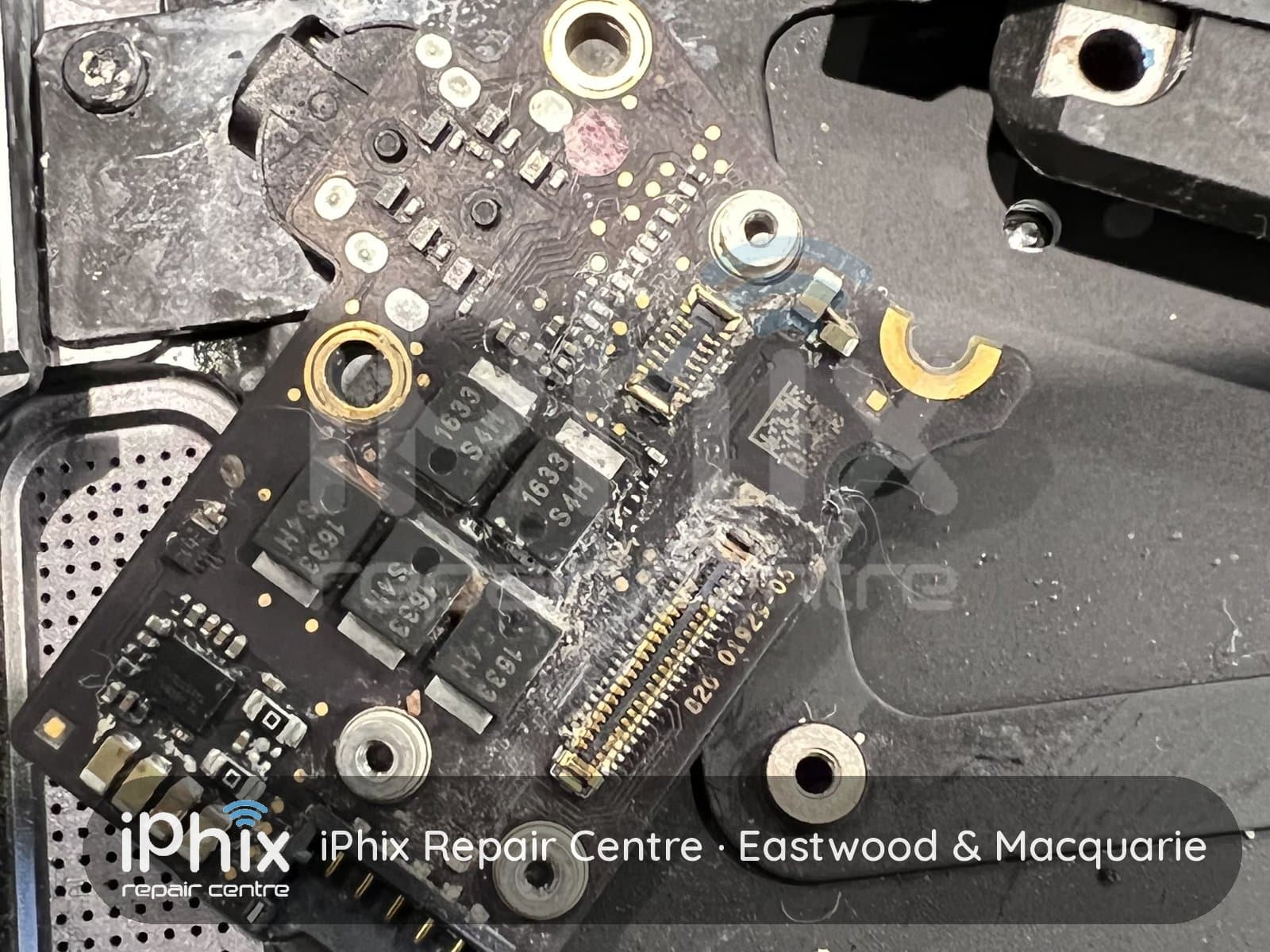 MacBook Pro 16" (M3, 2023) water damage treatment at iPhix Repair Centre — Eastwood & Macquarie Centre, Sydney